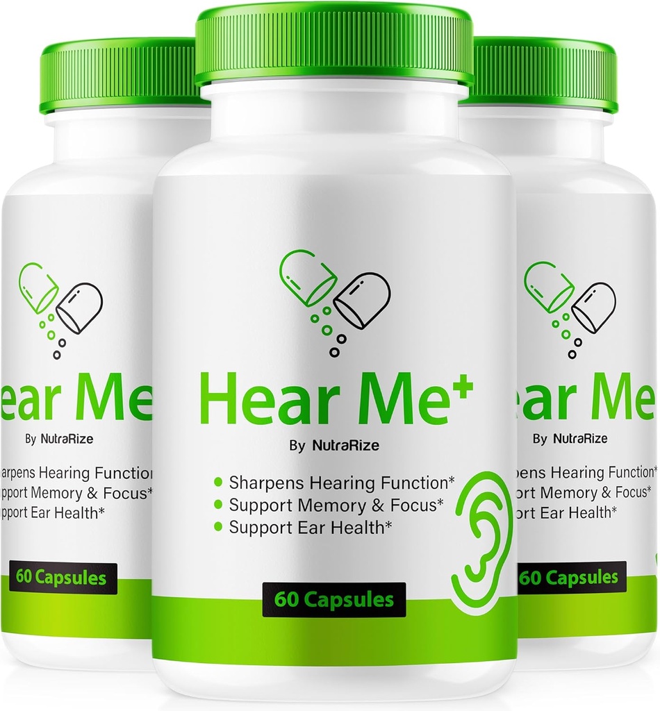 (3 pakkaus) Kuule minut + kapselit, viralliset Kuule minut + pillerit, Kuule minut Plus korvan kaava terveelle kuulolle, Premium HearMe Plus korvaterveydelle, Natural Earnier Support, Kuule minut+ Review (180 kapselia)