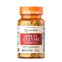Puritan's Pride Multi-Enzyme Formula, Ruoansulatuskanavan apu proteiinit, rasvat ja hiilihydraatit, Ruokavalio Supistuksen ja terveen suolen tuki, 50 päivän tarjonta, 100 Helppo niellä päällystetty tablettia