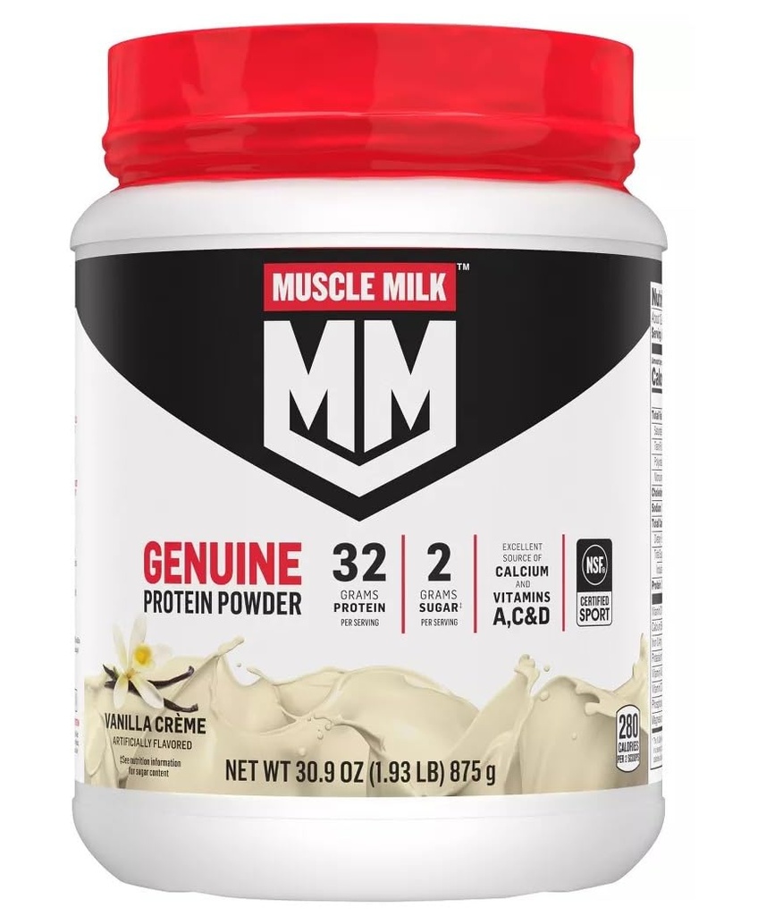 Muskelmjölk Lean Muscle Vanilla Creme Protein Powder, 1,93 Pound (Pack av 1)
