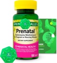 Prenatal Multivitamiini / Multimineral 100 tablettia Bundle Exclusive Vitamiines & Minerals - A-Z - Parempi Ligth & Spring Guide + Weekly Pill Organizer (3 tuotetta)