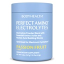BodyHealth PerfectAmino Electrolytes Powder No Sugar, Hydration Fasting Keto Zero Sugar Electrolytes Drink Mix med spårmineraler - Passion Fruit - 30 portioner