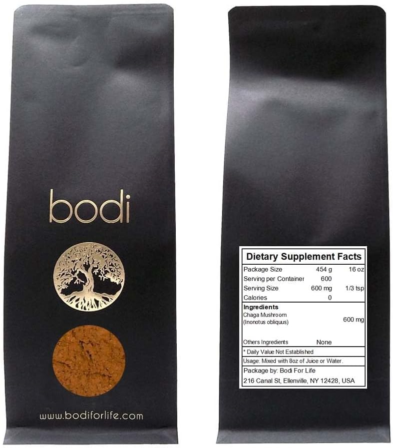 Bodi: Chaga Mushroom Fine Powder 