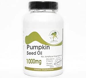 Kurpitsa siemenöljy 1000mg Emulgoitu kuiva ~ 200 kapselia - Ei lisäaineita ~ Luontolisät