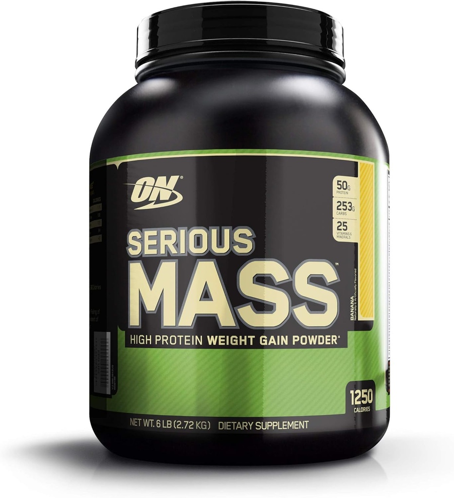 Terveys & kauneus Optimum Nutrition Vakava massaTM, banaani, 6 lb (2.72 kg)