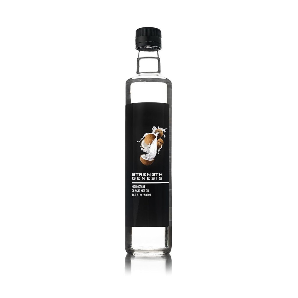 Premium MCT Oil High Octane C8 C10 MCT Oil 500ML BPA Free Glass Bottle 