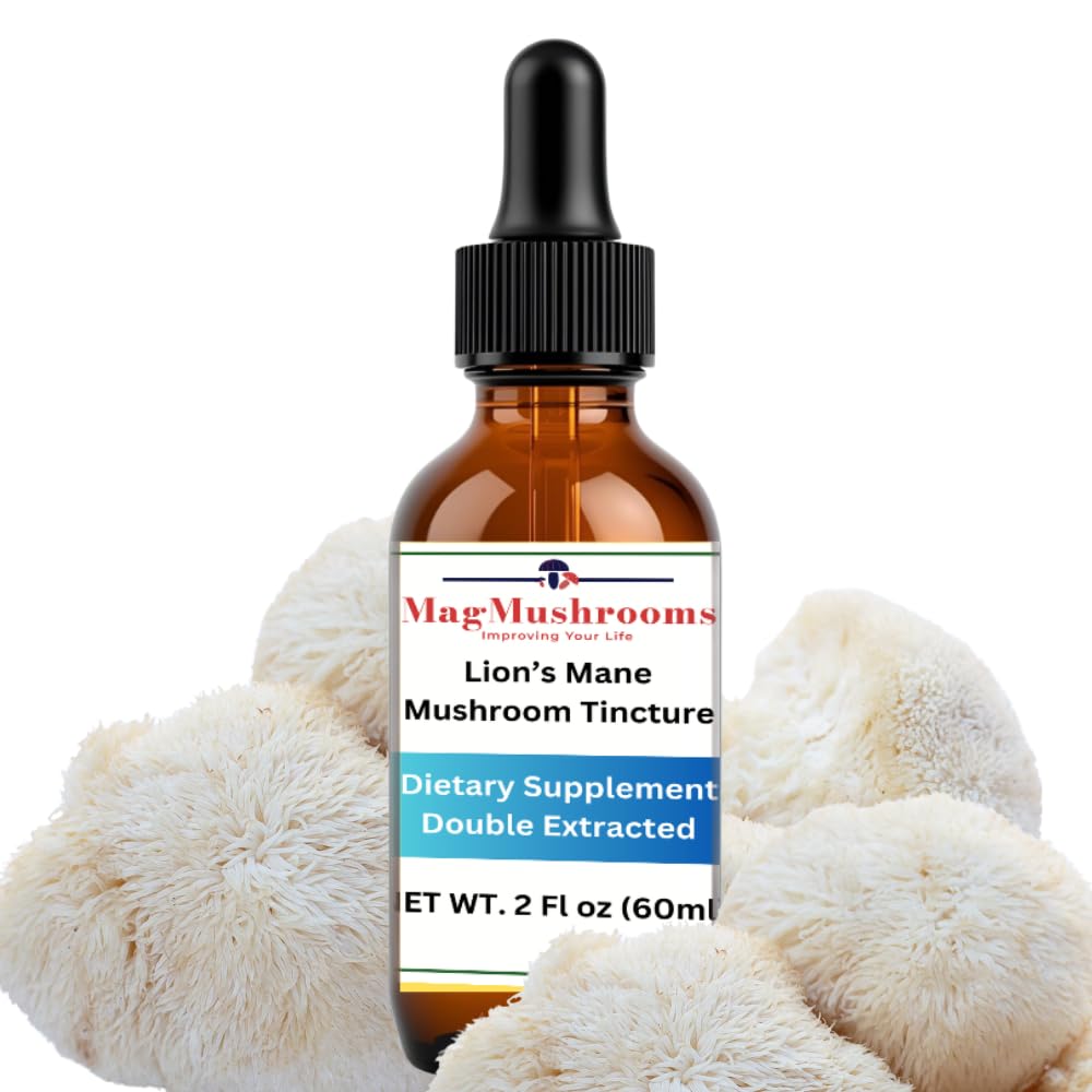 Lion... Mane Tincture, korkea teho, kaksinkertainen, 60 päiväannosta