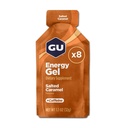 GU Energy Original Sports Nutrition Energy Gel, 8-Count, Suolattu karamelli