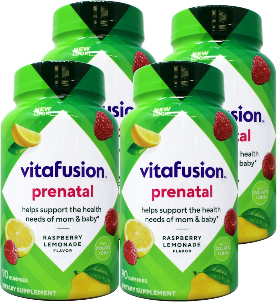 VitaFusion PreNatal Gummies, 90 lukua (Pack of 4)