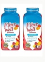 Fiber Well Sugar Free Gummies Supplement, Peach, Strawberry och Berry smaksatt (2 flaskor, sockerfri)