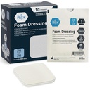 MED PRIDE Steriili Vaahto pukeutuminen haavat, pehmeä Absorbentti non-adhesive vedenpitävä Medical Foam Padding for Ulcers, Vammat (2x2 tuuman (pakkaus 10))