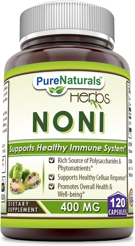 Pure Naturals Noni - 400 mg kapselit - 120 kapselia