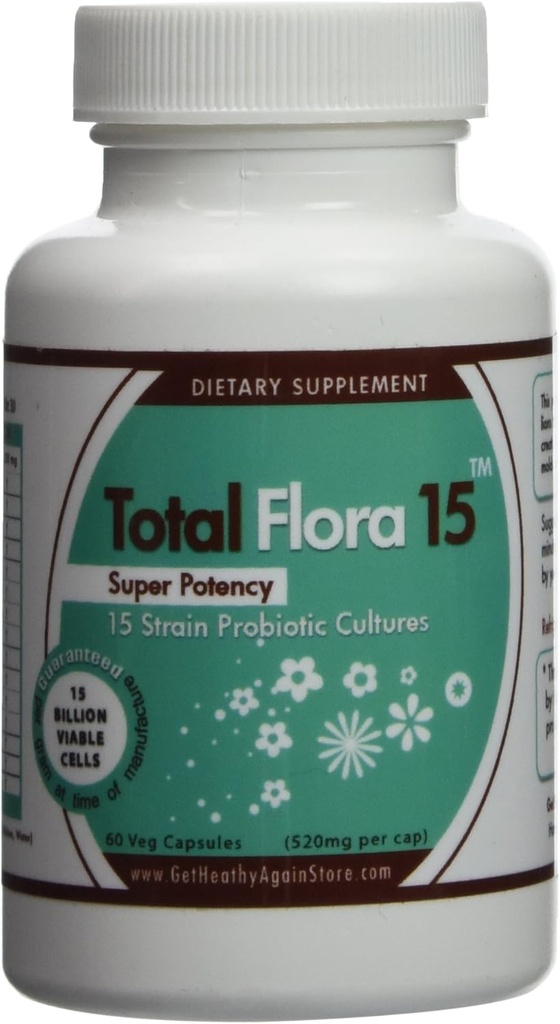 Flora yhteensä 15 60 veg korkit (520 mg / korkki)