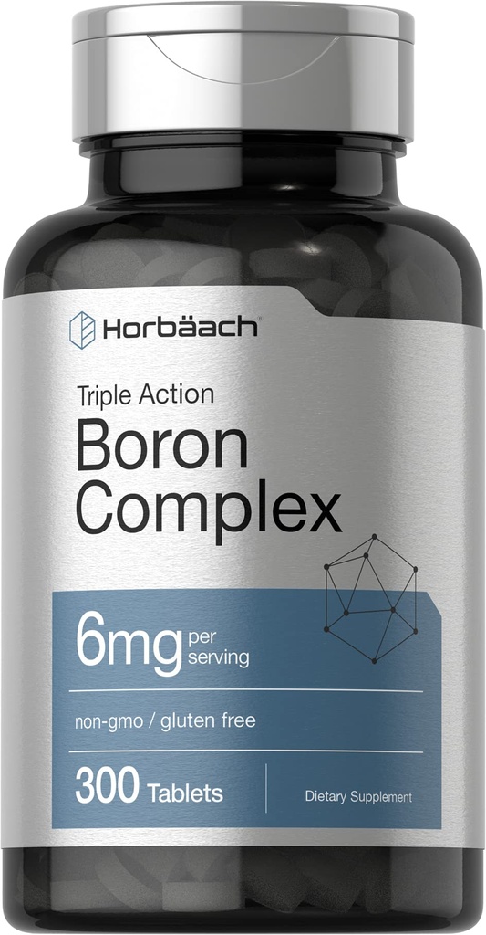 Horbäach Triple Boron Complex 6 mg täydennysosa ... 300 tablettia...