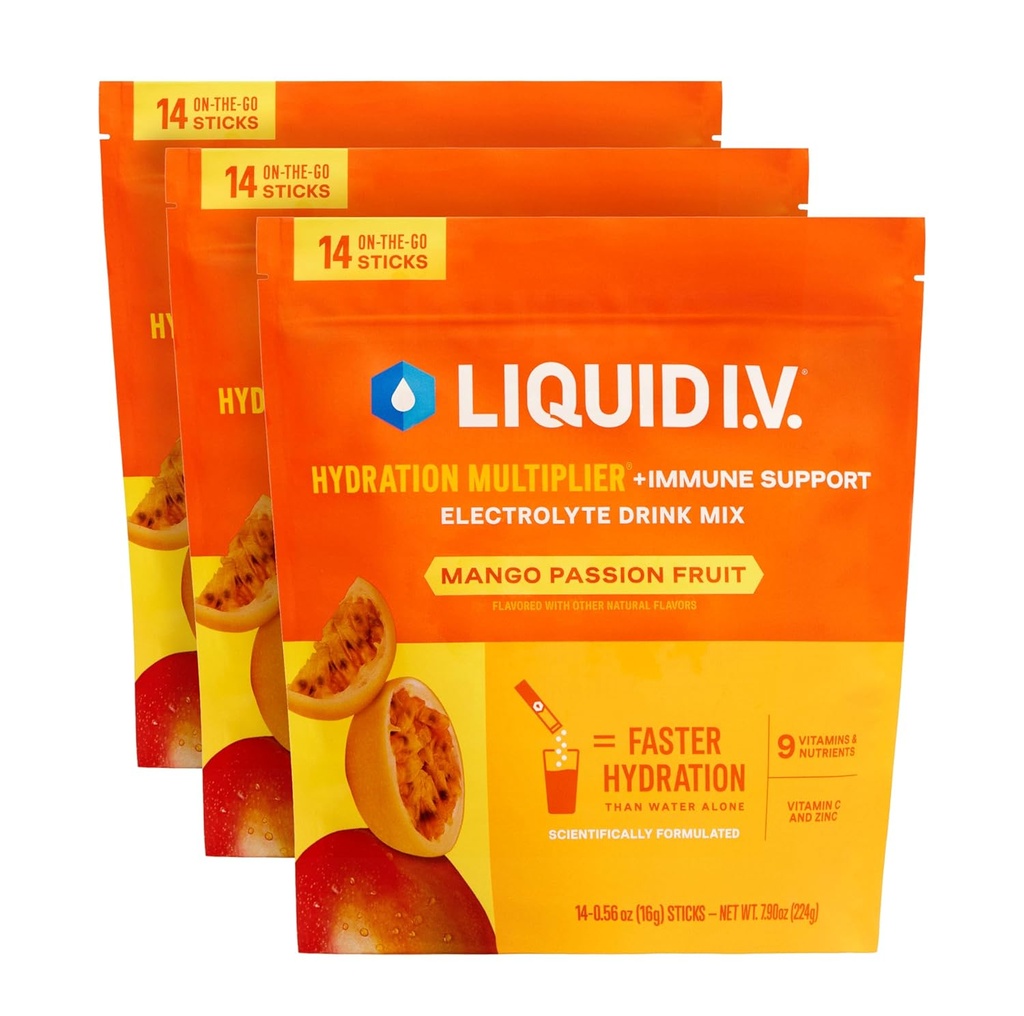Liquid I.V.® Hydration Multiplier +Immune Support - Mango Passionfrotes 