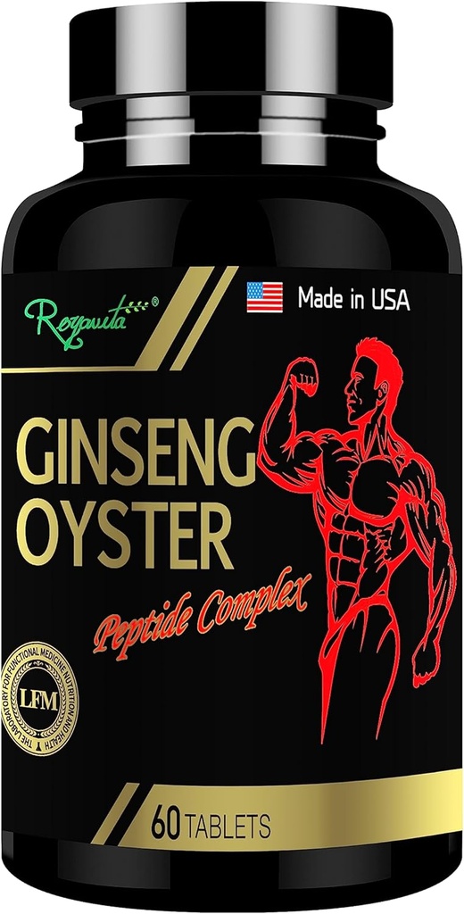 Ginseng&Oyster Complex-tabletti, jota käytetään lisäämään energiaa ja immuunijärjestelmää, yksi päivä miesten terveys Ginseng&Oyster Complex Formula, miesparannus täydentää,60 tablettia / pullo, 15 päivän annos