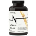 Vitamin D3 + K2 med kokosolja - D3 10.000 IU & K2 (MK-7) 200 mcg | 2-i-1 hög styrka stöd för ben & immun hälsa | Lätt att svälja | Non-GMO, Gluten & Soy Free - 240 Softgels