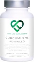 Curcumin 95 Advanced, 60 kapselia, suuri vahvuus Curcumin (The Active Component of Turmeric) kanssa 95% Curcuminoids + BioPerine® (Black Pepper Extract), D-vitamiini, Tomaatti ja inkivääri juuri, GMP hyväksytty