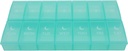 7 Day Weekly Pill AM PM Organizer, ShysTech Suuri pilleri tapauksessa Pillerilaatikko 2 Aika A päivä pillereille / Lääkkeet / Lisäravinteet / Vitamiini (vihreä)