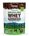Opportuniteas Grass Fed Coffee Whey Protein Isolate Powder - 27g Protein Powder ilman keinotekoisia makeuttajia, 60mg kofeiini, Hormonittomia lehmiä - 5lb