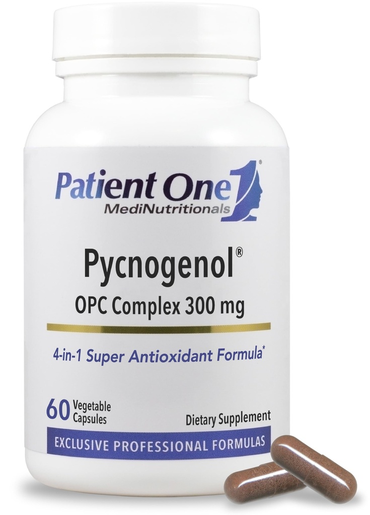 Potilas Yksi Pycnogenol OPC Complex 300 mg ... Täydennys Verisuonistoa ja tervettä ikääntymistä varten*...