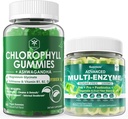 Ruoansulatuskanavan entsyymit Gummies & klorofyllikuitu Gummies Bundle