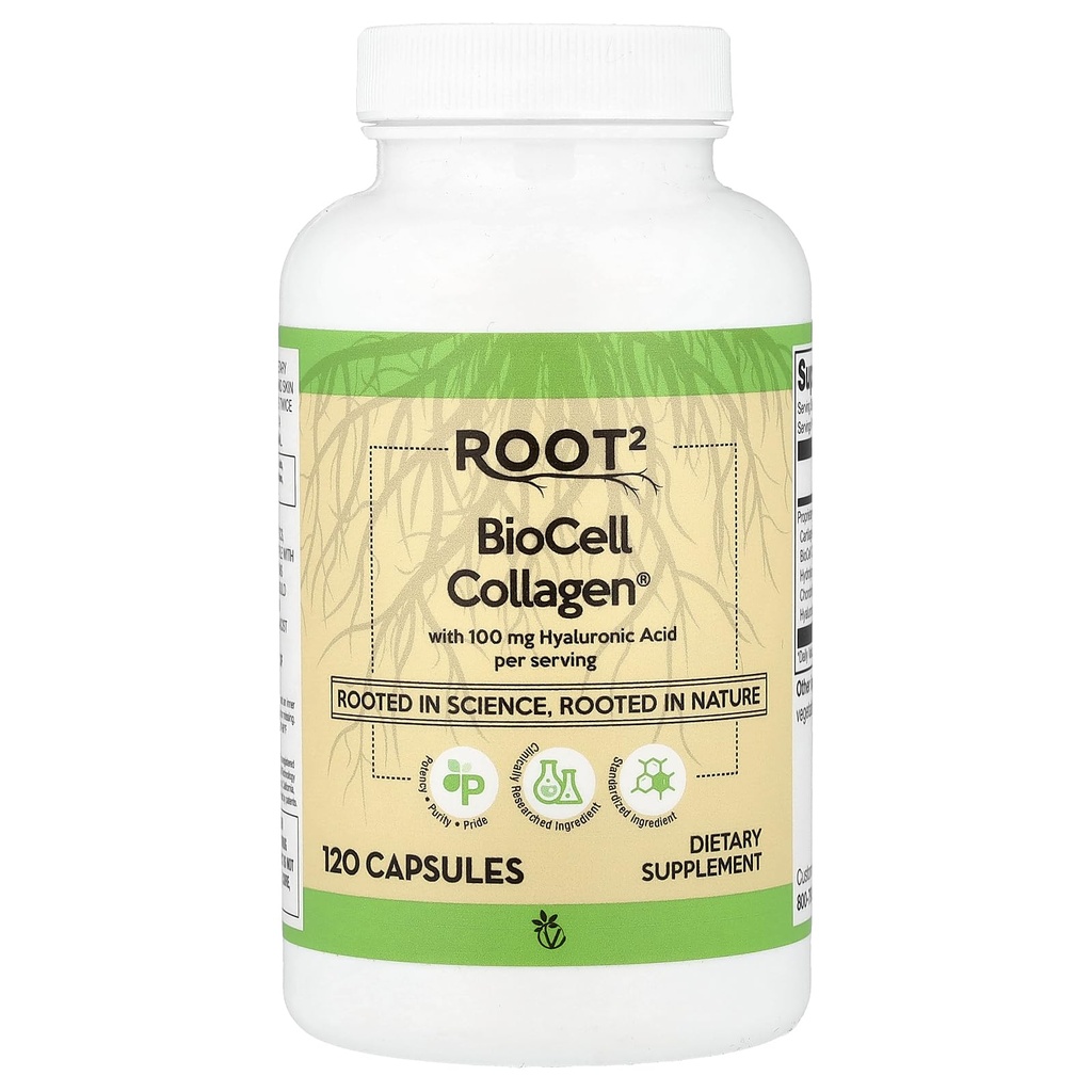 Vitacost Hyaluronic Acid with BioCell Collagen II - 100 mg per tarjoilu - 120 kapselia