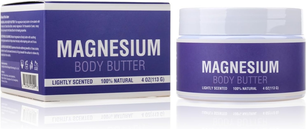 Magnesium Cream för sömn, magnesiumolja säker för barn och vuxna för alla hudar