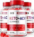 Rize labs - Ace Keto ACV Gummies, Advanced Weight Loss 1000mg, Apple Siideri viinietikka täydentää (180 Gummies)
