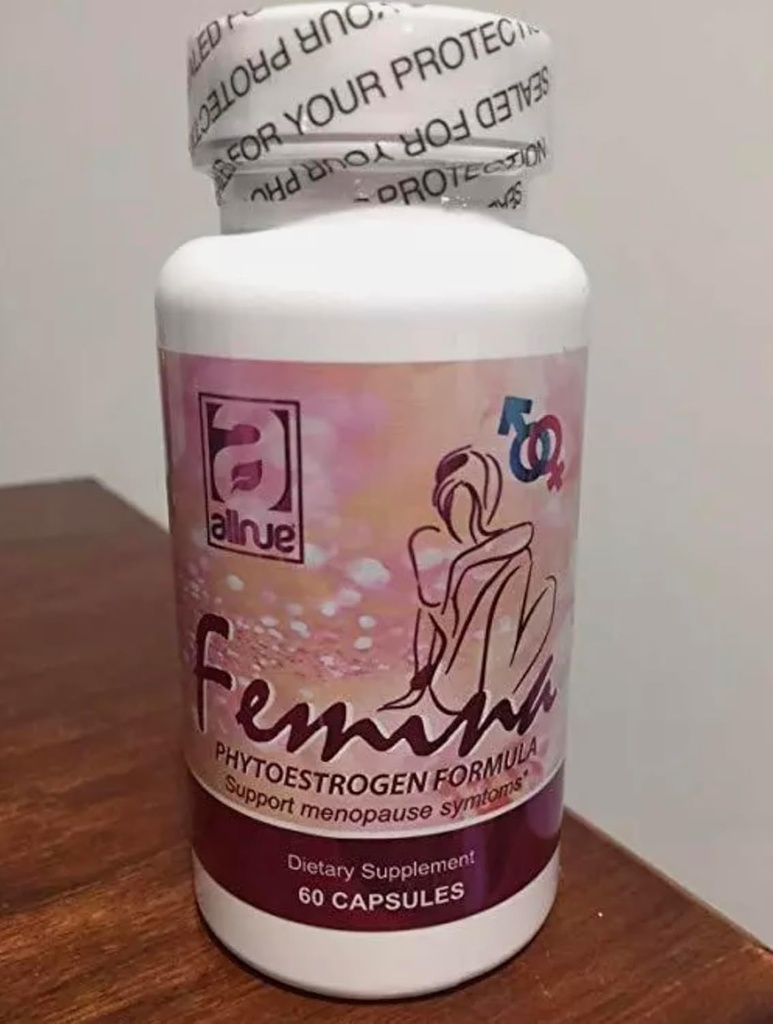 Femina fytoestrogeeni Formula tuki Menopause symptons menopausia 60 kapselia 1 kuukausi hoidon