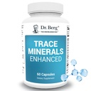 Tri Berg Trace Minerals Enhanced Complex - Täydellinen 70+ Minerals Sisältää 10 mg sinkkiä - Ravintolisä - 60 kapselia