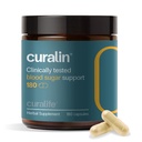 Curalin Blood Sugar Complex Supplement | 9 Naturliga örter, kanel, gurkmeja, Gymnema Sylvestre, Bitter Melon | Stödja balanserad socker, metabolism och energi, Curb Cravings | 180 kapslar