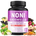Noni kapslar med Boswellia, White Willow Bark, gurkmeja, Ginger Root och mer - 90 kapslar för 3 månaders leverans