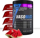 VASOBLITZ Award Winning Dual Typpioksidi Pre Treout kanssa NO3T Arginiininitraatti,L-sitrulliini, Betaiini Vedetön,Kalsiumlaktaatti, kofeiini Ilmainen lihasten endurance(30 Serving) (Watermelon)