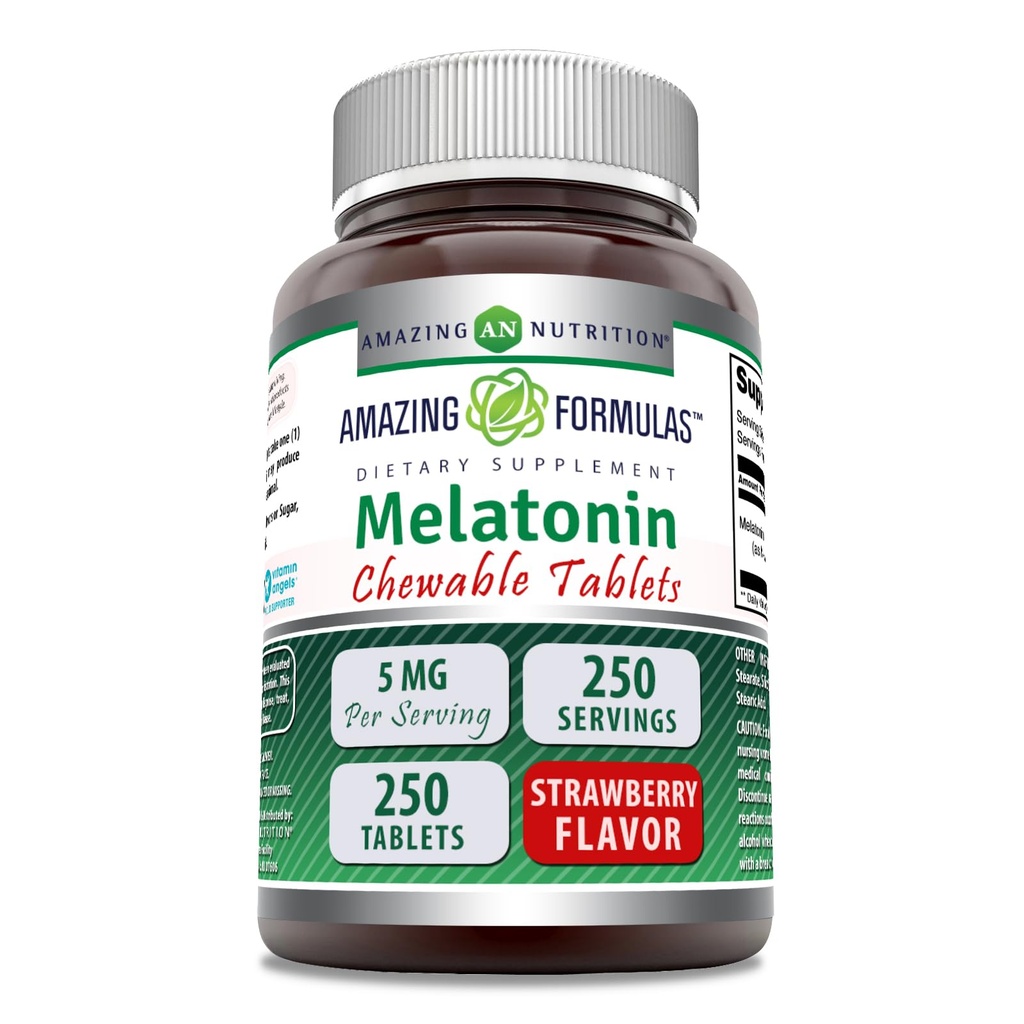 Hämmästyttävä Formula Melatoniinin pureskeltava lisäravinteet 