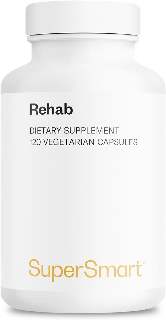 Supersmart - Rehab (Advanced Formula) - Kudzu, Silymarin, Ginger Root, Benfotiamiini - All-in-1 Supplement 
