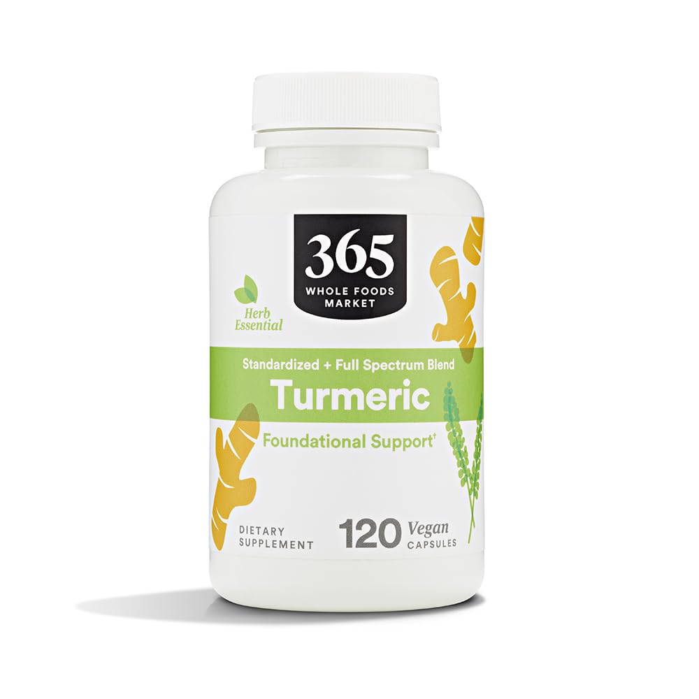 365 av Whole Foods Market, Turmeric, 120 Count