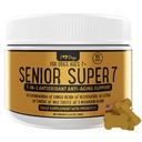 iHeartDogs Senior Super 7 Daily Dog Multivitamiini - 7-in-1 vitamiini koirille tukee antioksidantteja, probiootteja, leijonan mane, Turkey Tail, & Ashwagandha for Longevity & Cognitive Boost