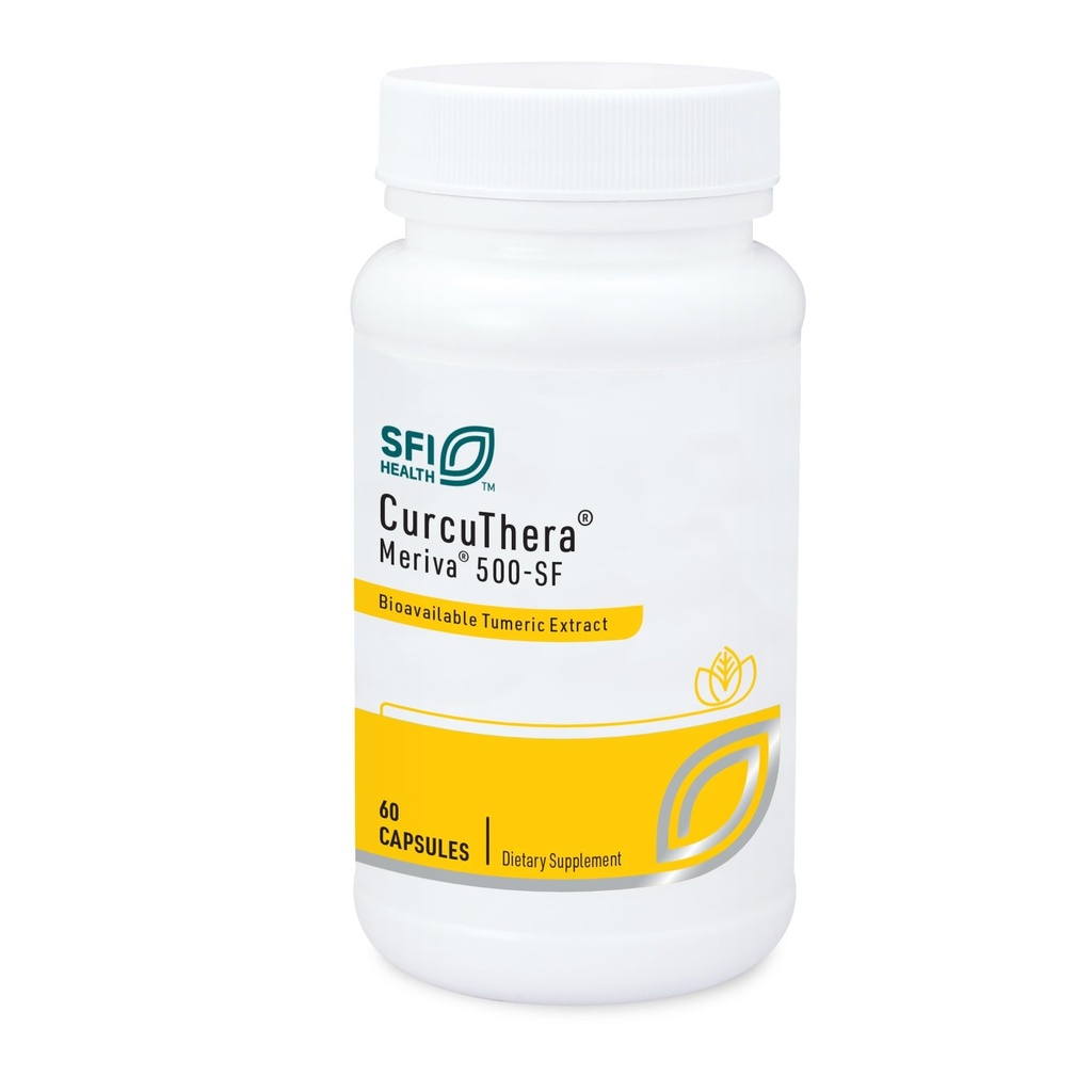Klaire Labs SFI Health CurcuThera - 500 Milligrams Meriva Curcumin Complex 29x Korkeampi hyötyosuus & patentoitu Phytosome Delivery Technology, Hypoallergenic, Vegan (60 kapselia)