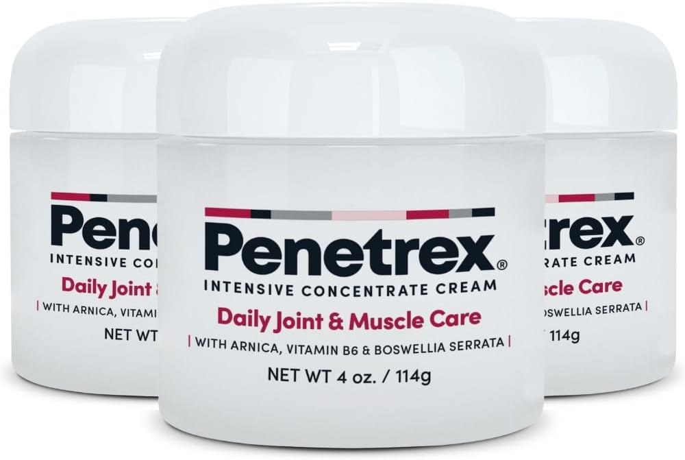 Penetrex nivel- ja lihasterapia - rauhoittava Comfort takaisin, kaula, kädet, jalat - Premium koko kehon hieroa Arnica, vitamiini B6 MSM & Boswellia - 4oz Cream (3 pakkaus)
