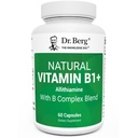 Tri Berg luonnollinen B1-vitamiini B6 B12 Complex - Allitiumamiini B1-vitamiinin täydentää 8 Essential B-vitamiinia miehille ja naisille lukien tiamiini, niasiini, folaatti, magnesium & enemmän - 60 kapselia