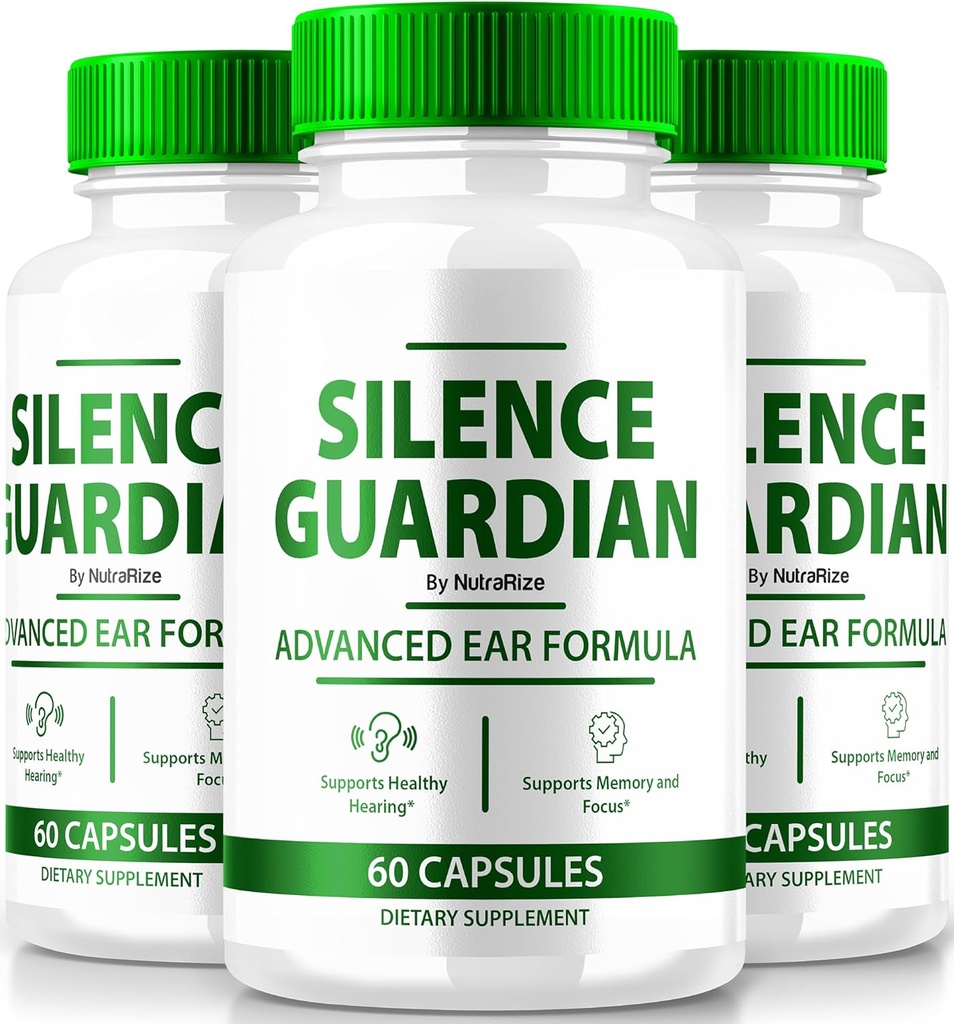 (3 Pack) Tystnadsgardet - Avancerad öronformel, officiell formel för 360 hörselstöd, alla naturliga ingredienser för att upprätthålla auditiv hälsa, SilenceGuardian Review (180 kapslar)