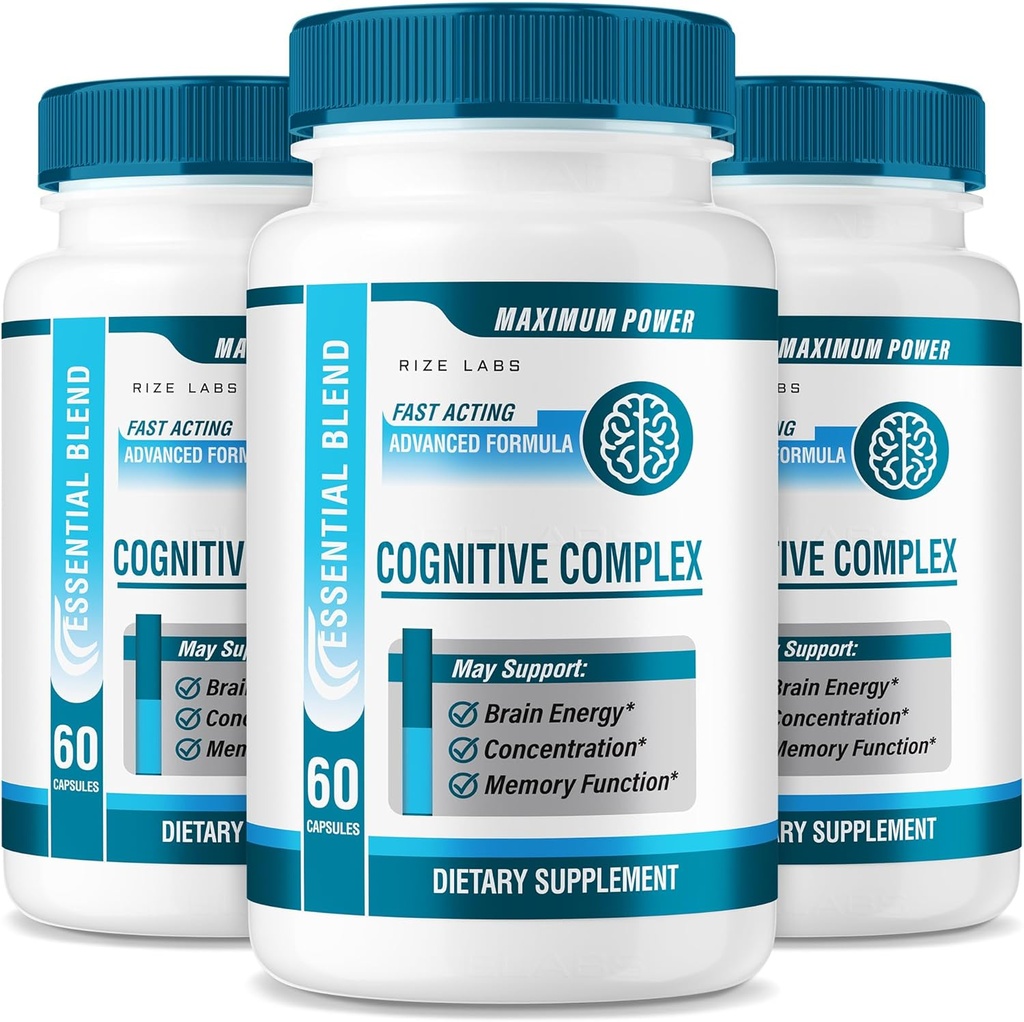 Rize labs - Kognitiiviset Complex Capsules ... Daily Focus & Clarity Formula, jossa tasapainotettu Blend hälytys, muistituki, ja everyday Wellness ... Helppo ottaa pillereitä aikuisille (180 kapselia)