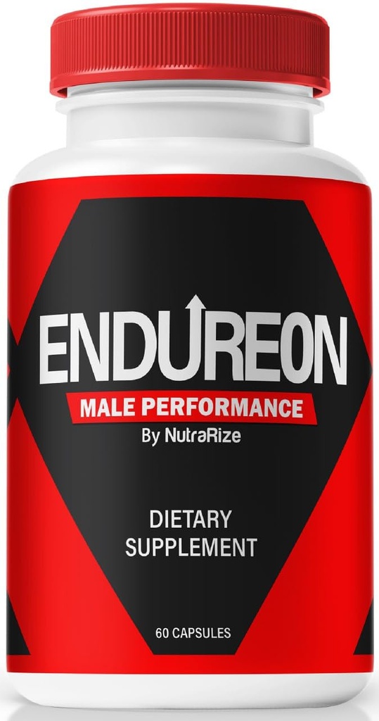 NutraRize Endureon Pills - Officiell Endureon Pro Formel med en naturlig ingrediens för att hjälpa till att stödja energi, uthållighet och vardagligt förtroende, lätt att ta piller (60 kapslar)