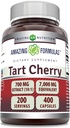 Hämmästyttävä Formula Tart Cherry Extract 700 Mg uute (10:1) Per Serving kapselit täydennysosa ... mikä vastaa 7000 Mg ... ei-GMO ... Gluteeniton...
