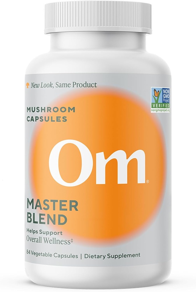 Om Master Blend sienikapselit - Luomu sieni täydentää 10 sieniä ja Ashwagandha ... Tuki Immuniteetti, Gut Health & Stress Relief, 84 Count (28 Servings)