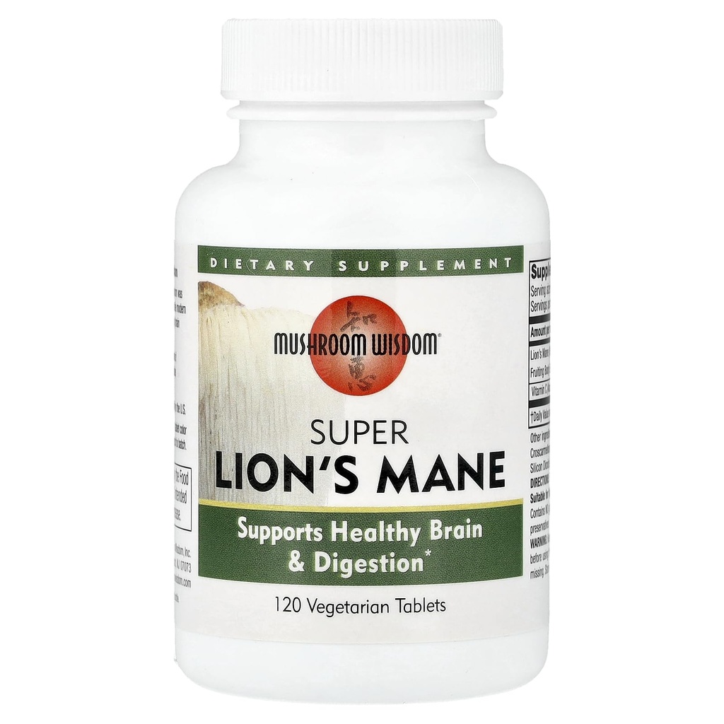 Sienen viisaus Super Extract, leijonan mane, 120 kreivi