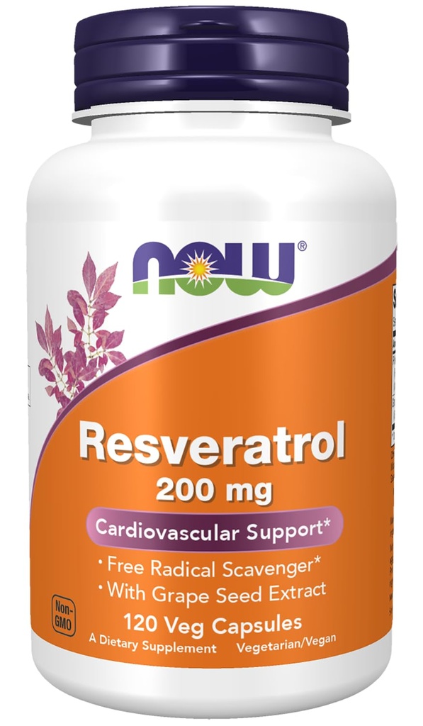 NYT lisäravinteet, Natural Resveratrol 200 mg Red Wine Extract, 120 Veg kapselia