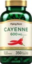 Piping Rock Cayenne Pepper kapselit ... 600 mg... 350...