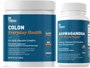 Tobias Colon Everyday Health and Ashwagandha Capsules, Dgestive Wellness & Resilience Bundle, tukee tasapainotettu energia & Gut Health, Vegan, ei-GMO
